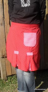New flirty red polka-dot apron for crumpet-making on Sundays.